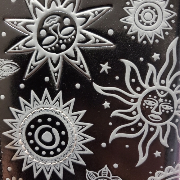 SOLD------Boho Suns Wallet - Black Vegan Leather NWT - Shagwear Bohemian Hippie - Picture 6 of 6